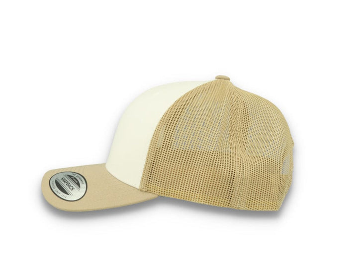 Retro Trucker Dark Khaki/White/Khaki Flexfit 6606CF