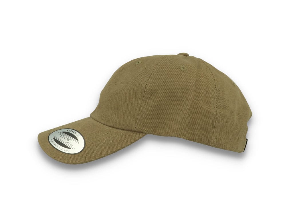 Flexfit Strap Cap 6245PT Peached Cotton Twill Loden Green - LOKK