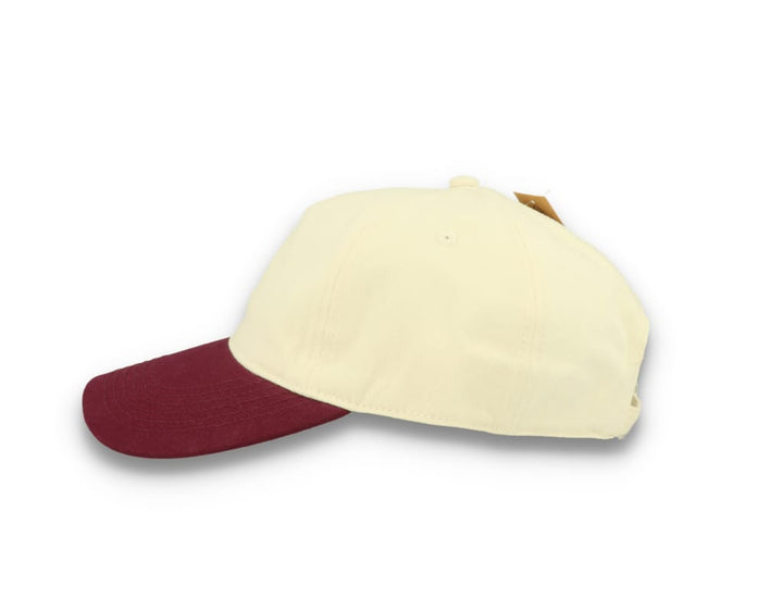 Contrast Peak Leisure Cap Natural/Burgundy