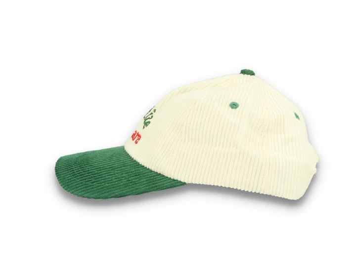 Legalise Marinara Corduroy Cap Ecru/Forest - LOKK
