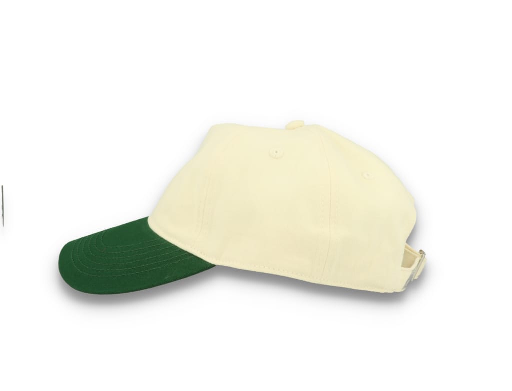 Contrast Peak Leisure Cap Natural/Forest Green