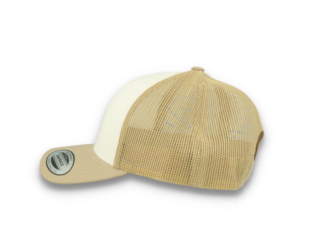 Retro Trucker Dark Khaki/White/Khaki Flexfit 6606CF