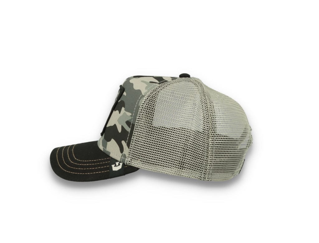 Goorin Animal Farm Trucker Cap Dog Soldier Black Camo