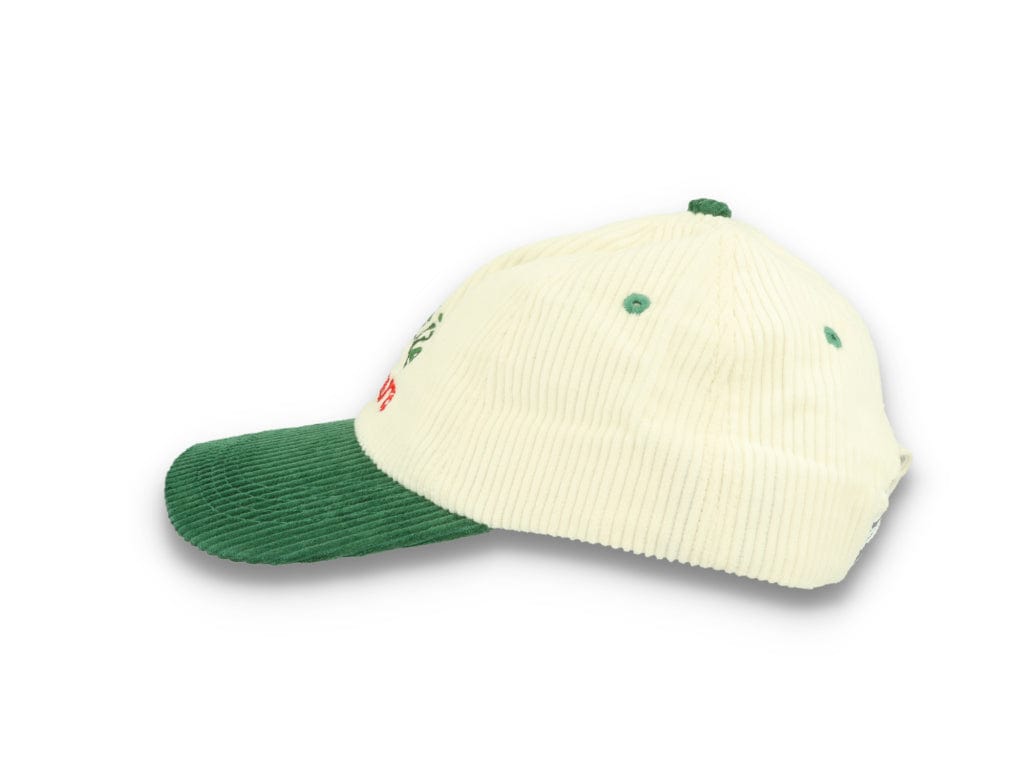 Legalise Marinara Corduroy Cap Ecru/Forest - LOKK