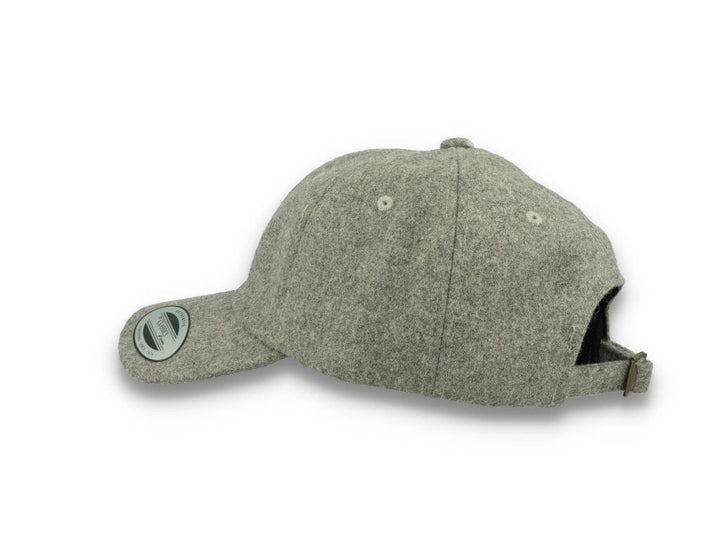 Low Profile Melton Wool Dad Cap Flexfit 6245MW Heather Grey - LOKK
