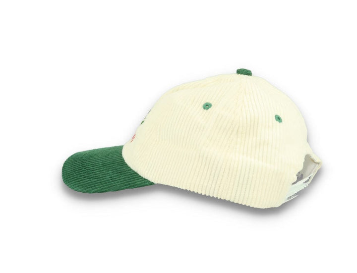 Legalise Marinara Corduroy Cap Ecru/Forest - LOKK