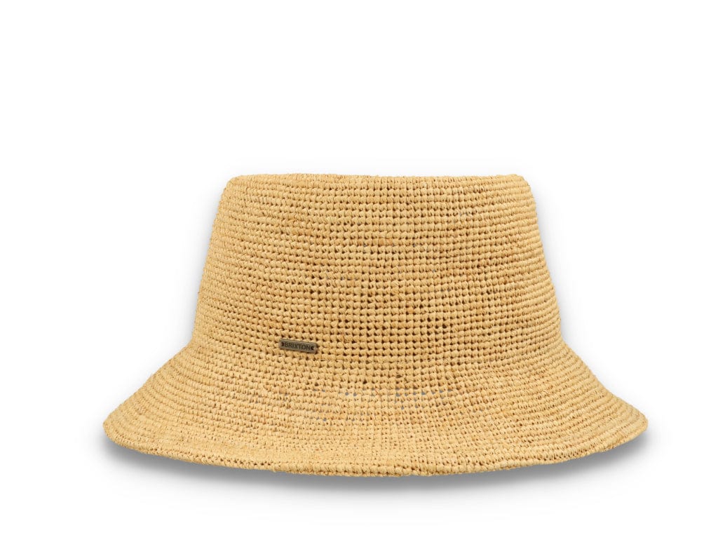 Ellee Straw Bucket Hat Tan