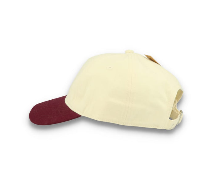 Contrast Peak Leisure Cap Natural/Burgundy