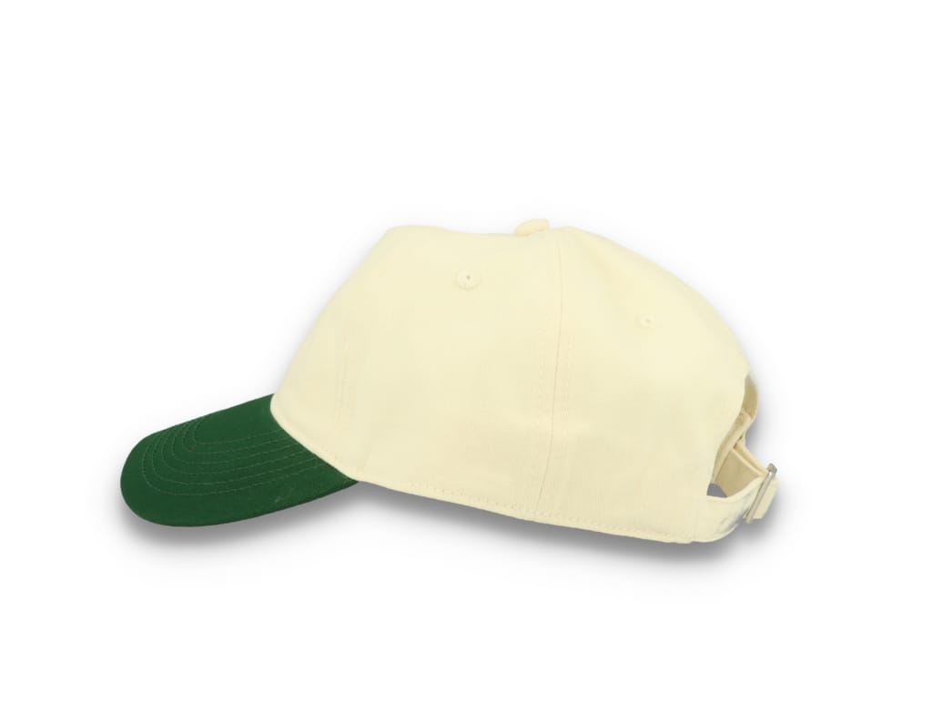 Contrast Peak Leisure Cap Natural/Forest Green