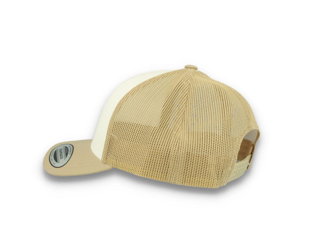 Retro Trucker Dark Khaki/White/Khaki Flexfit 6606CF