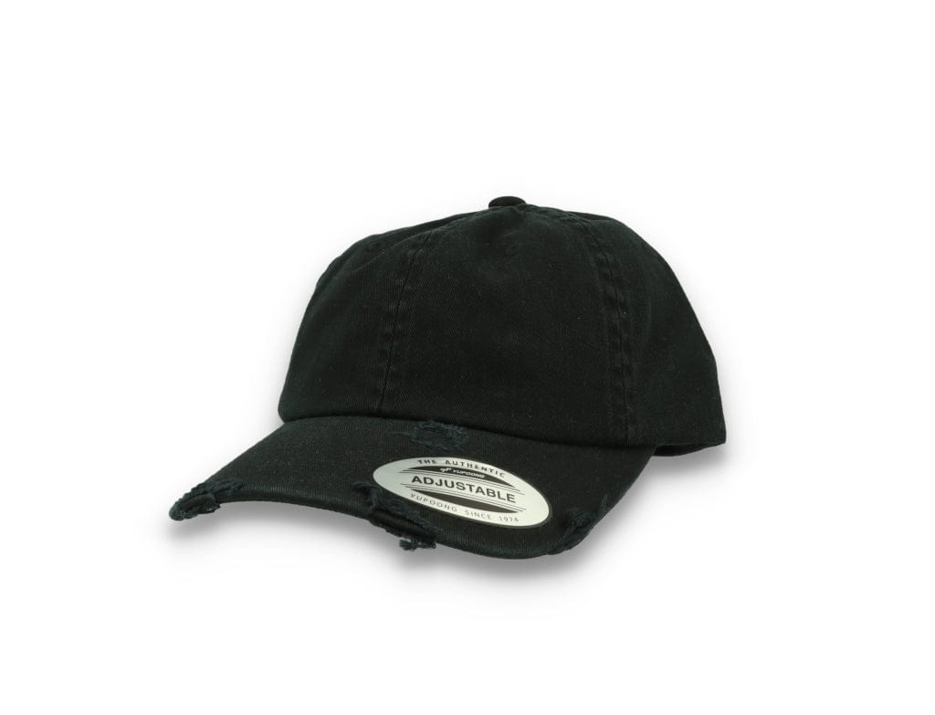 Low Profile Destroyed Cap Black 6245DC - LOKK