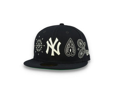 59FIFTY MLB All Over Print Paisley New York Yankees Team/White