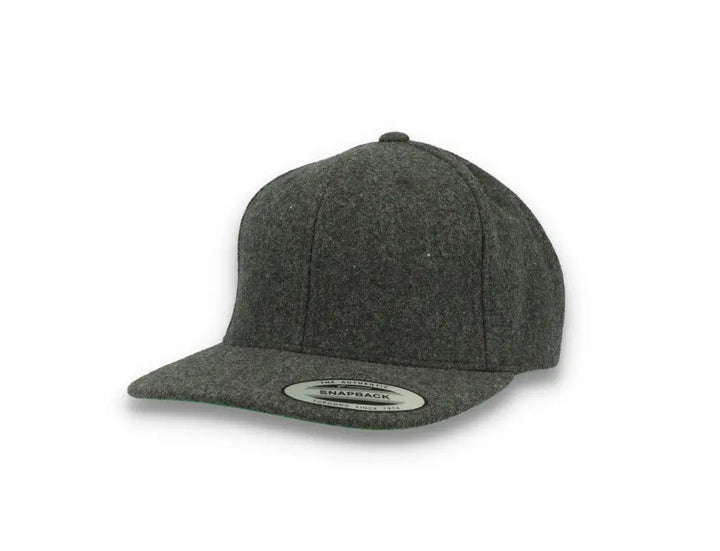 Yupoong Snapback Melton Wool 6689M Dark Grey - LOKK