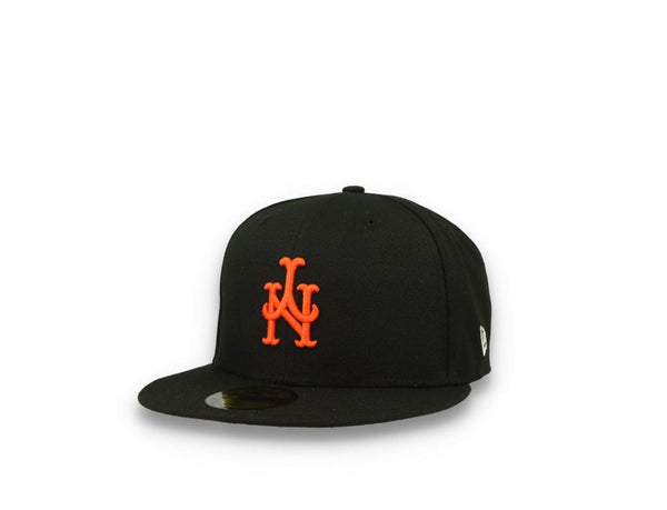 59FIFTY Upside Down All Over Print NY Mets Black