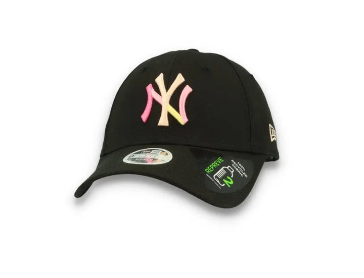 9FORTY Womens Block Logo New York Yankees Black - LOKK