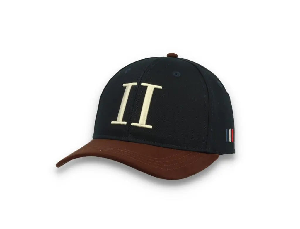 Baseball Cap Suede II Dark Navy/Ebony Brown - LOKK