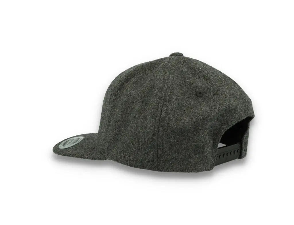 Yupoong Snapback Melton Wool 6689M Dark Grey - LOKK