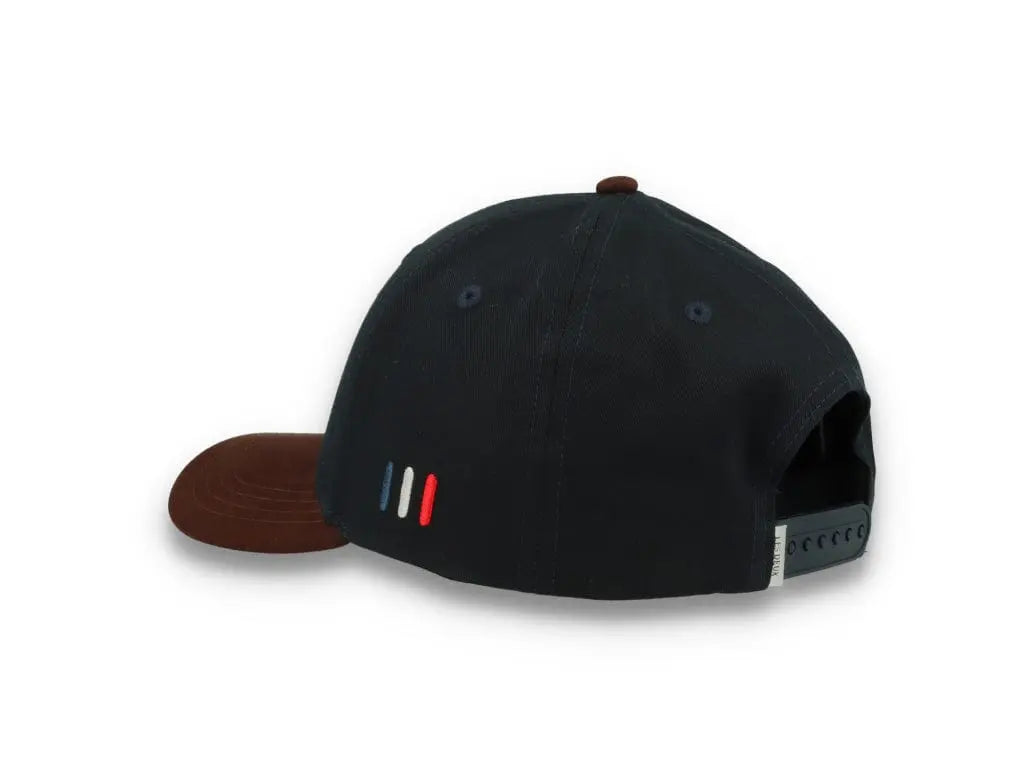 Baseball Cap Suede II Dark Navy/Ebony Brown - LOKK