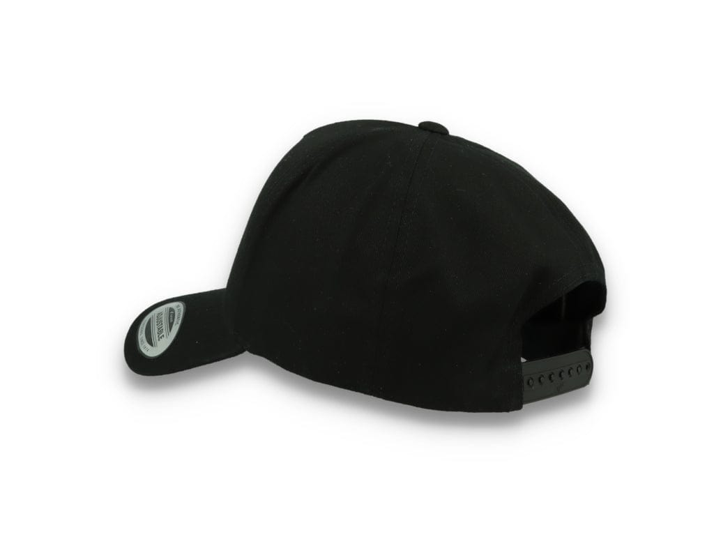 5-Panel Curved Classic Snapback Black - 7707