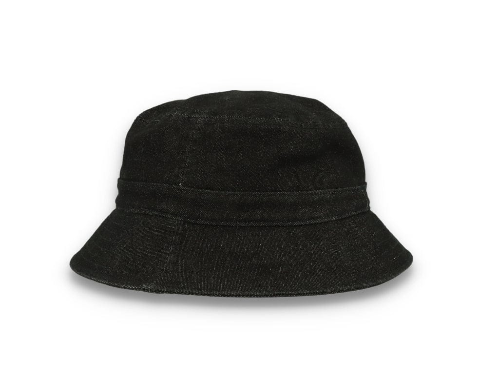 Skinny E Bucket Hat Black Denim - LOKK