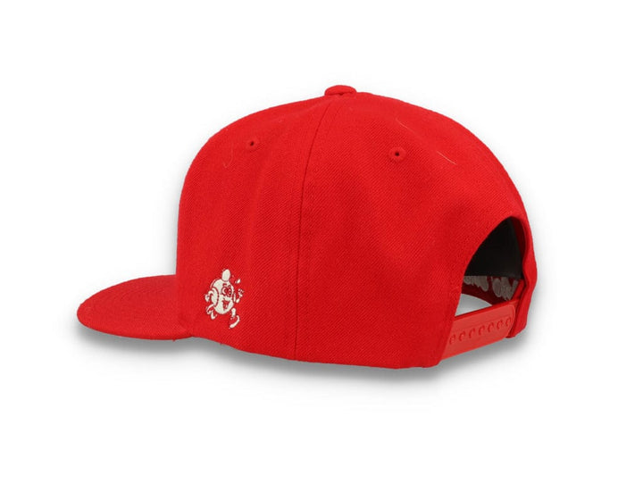 LOKK X RADIO BORGEN Snapback Red/White - LOKK