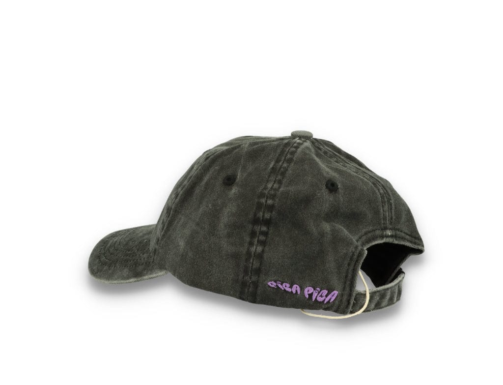 Smiley Face  Washed Black