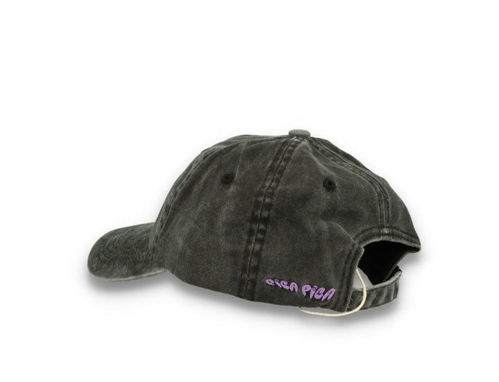 Smiley Face  Washed Black