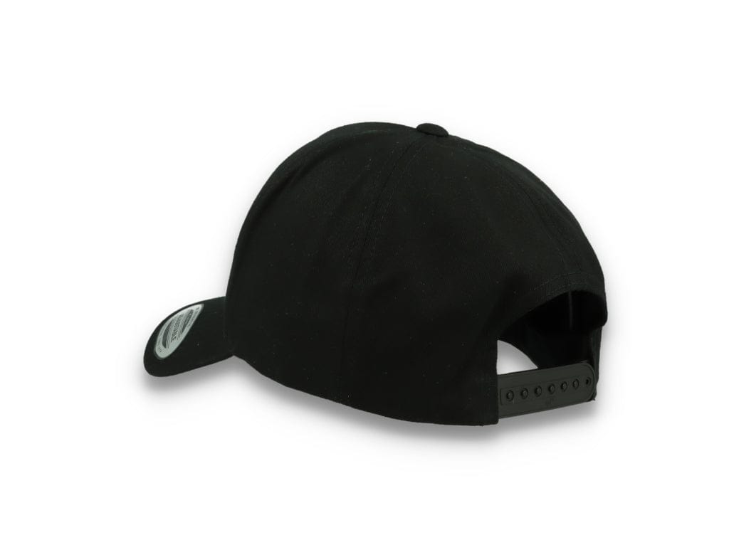 5-Panel Curved Classic Snapback Black - 7707