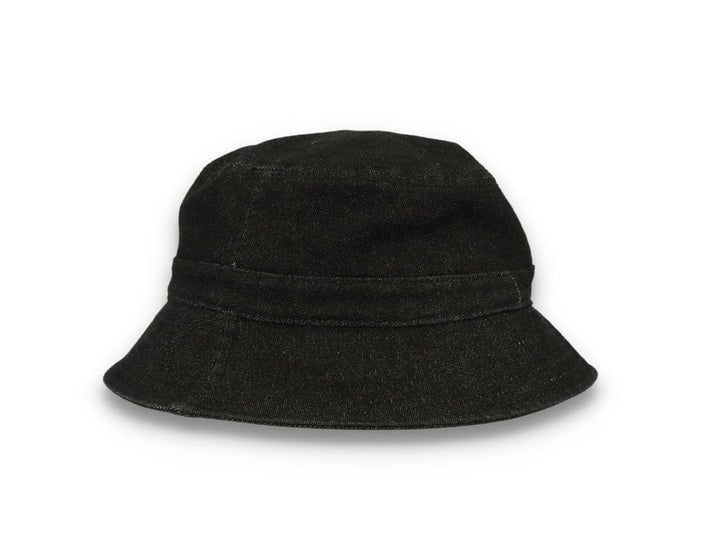 Skinny E Bucket Hat Black Denim - LOKK