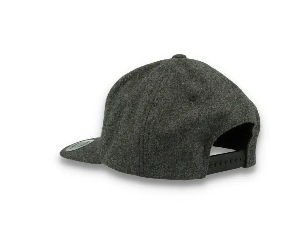 Yupoong Snapback Melton Wool 6689M Dark Grey - LOKK