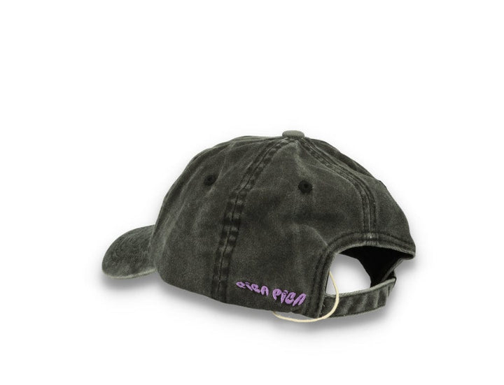 Smiley Face  Washed Black