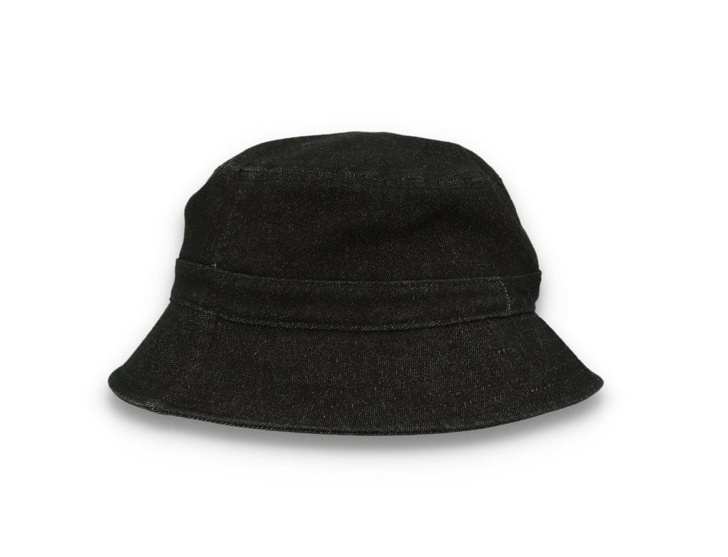 Skinny E Bucket Hat Black Denim - LOKK