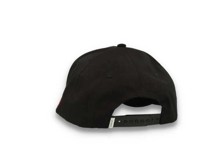 Les Deux Baseball Cap Suede II Black/White - LOKK