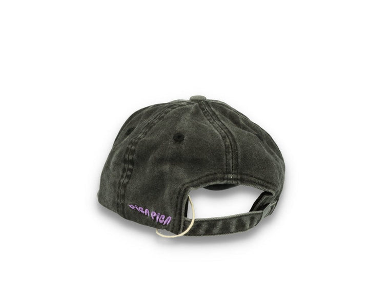 Smiley Face  Washed Black