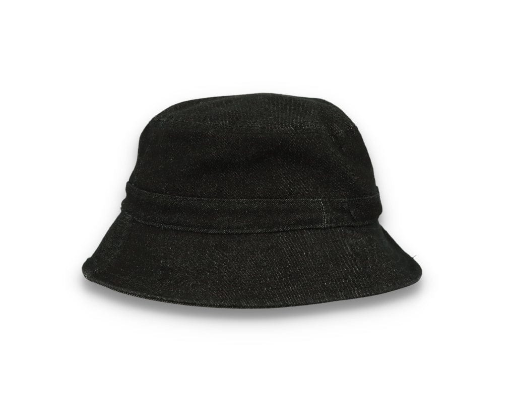 Skinny E Bucket Hat Black Denim - LOKK