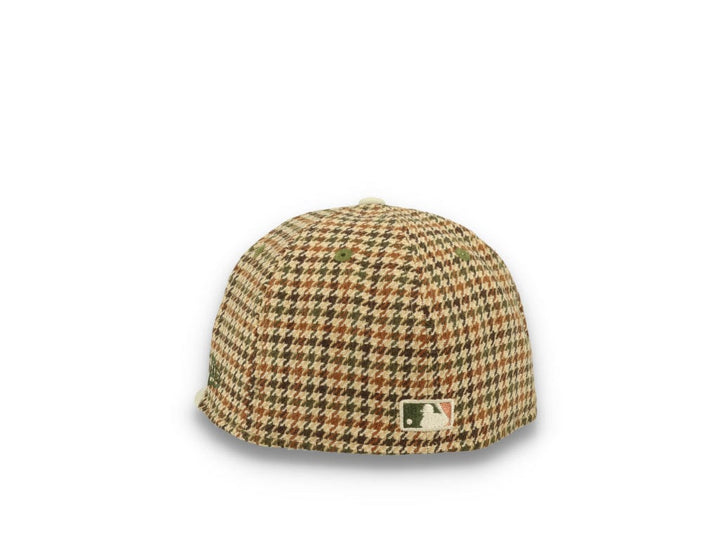 59FIFTY Houndstooth New York Yankees Open Market Tan