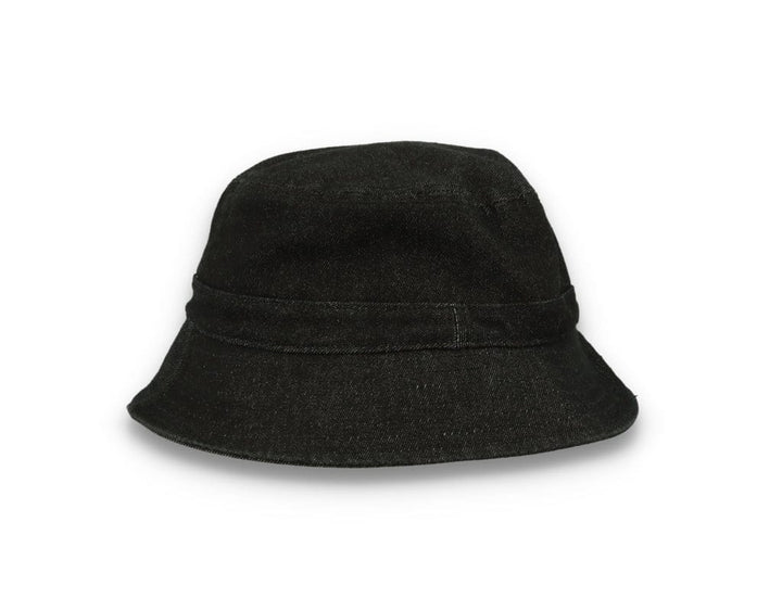 Skinny E Bucket Hat Black Denim - LOKK