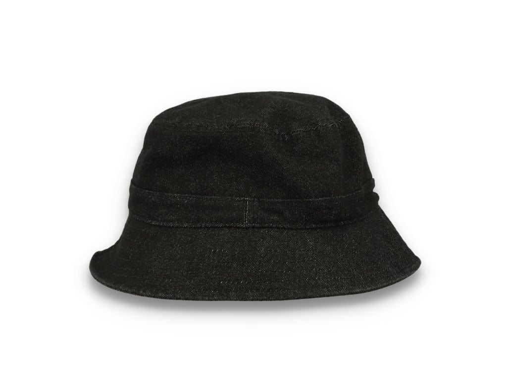 Skinny E Bucket Hat Black Denim - LOKK