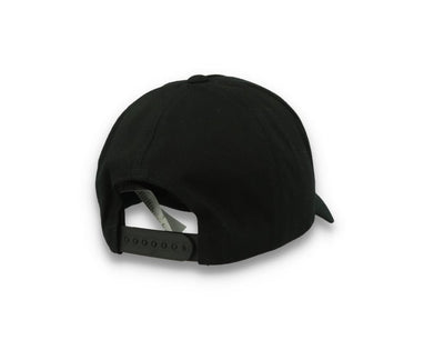 5-Panel Curved Classic Snapback Black - 7707