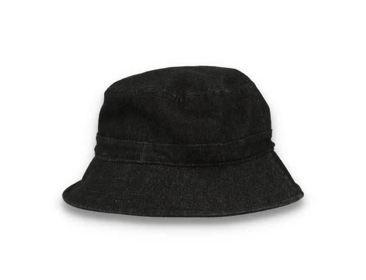 Skinny E Bucket Hat Black Denim - LOKK