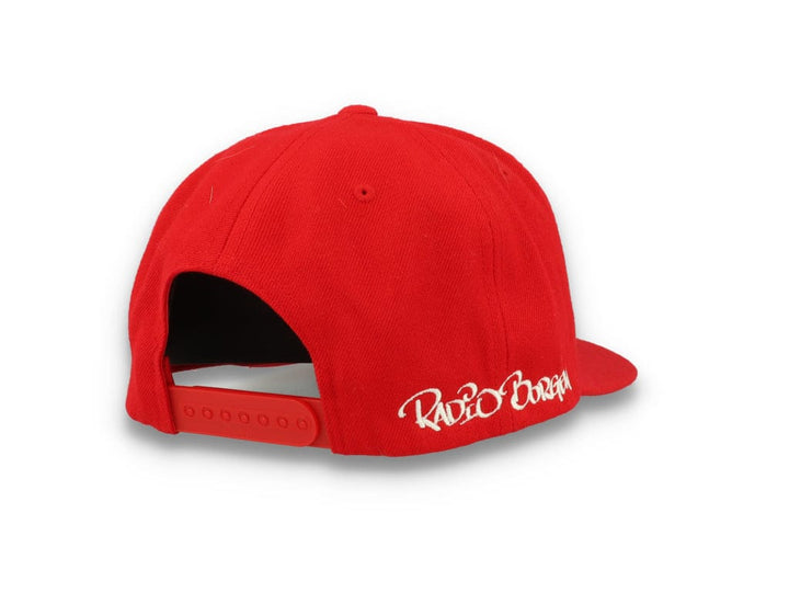 LOKK X RADIO BORGEN Snapback Red/White - LOKK