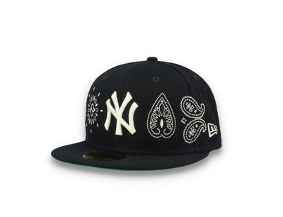 59FIFTY MLB All Over Print Paisley New York Yankees Team/White
