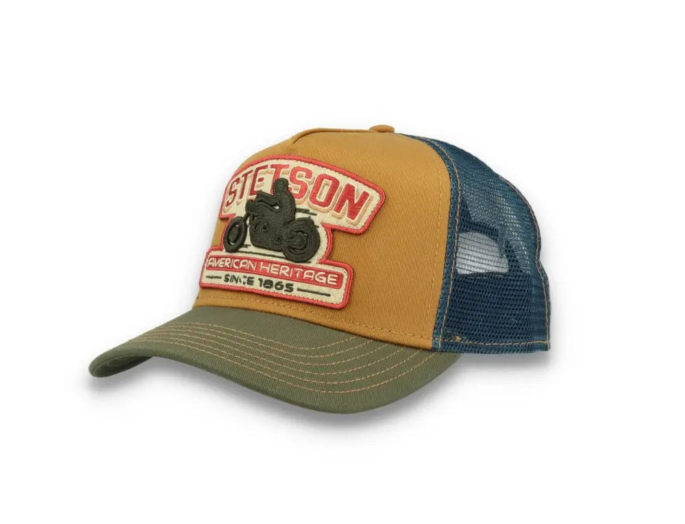 Trucker Cap Motorcycle Brown/Olive - LOKK