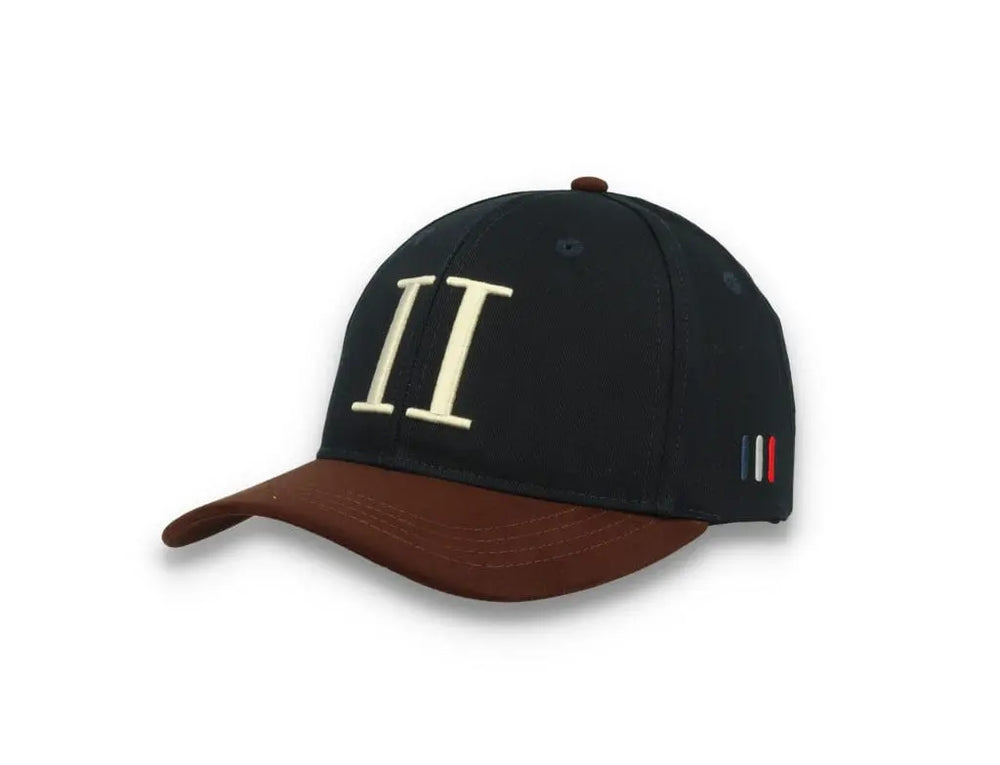 Baseball Cap Suede II Dark Navy/Ebony Brown - LOKK