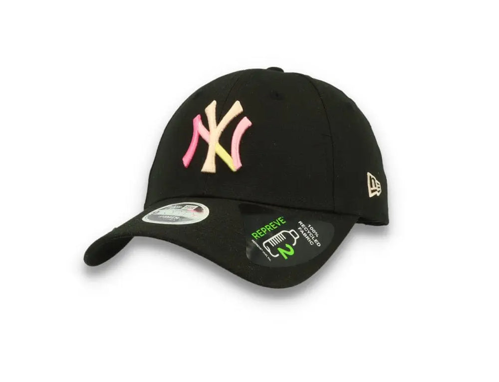 9FORTY Womens Block Logo New York Yankees Black - LOKK