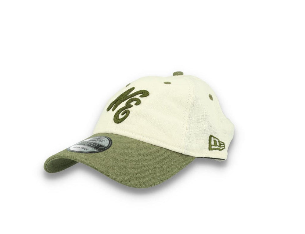 9TWENTY Linen Script New Era White New Era