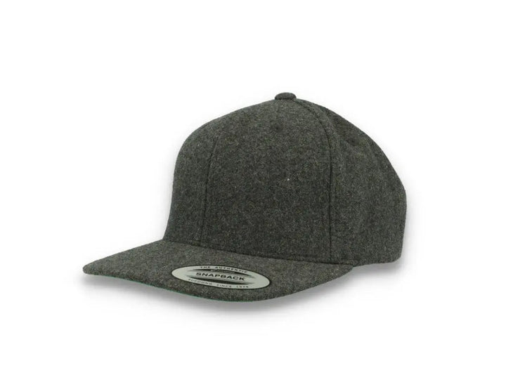 Yupoong Snapback Melton Wool 6689M Dark Grey - LOKK