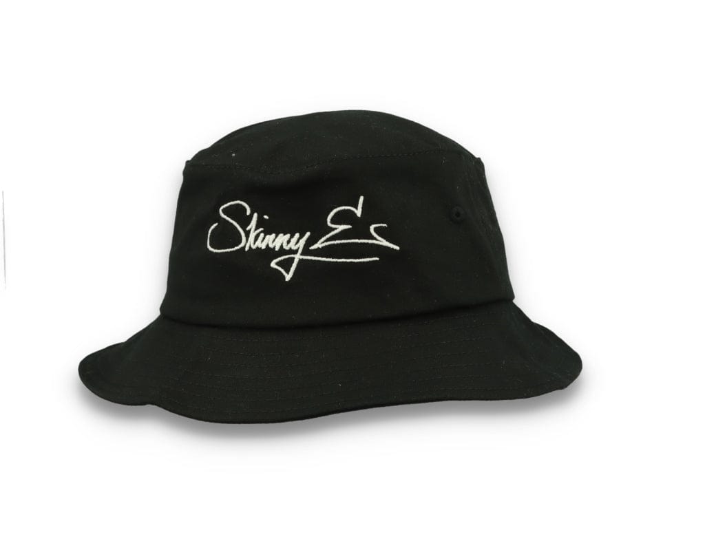 Skinny E Bucket Hat Black/White - LOKK