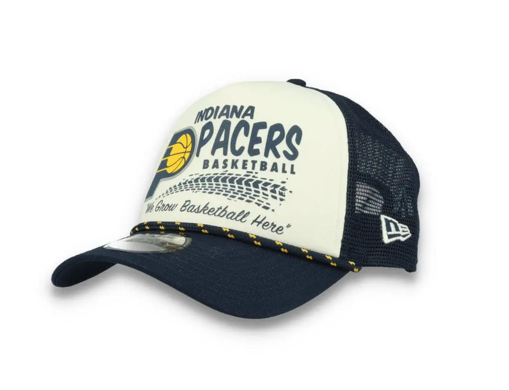 9FORTY A-Frame Trucker Indiana Pacers NBA Rally 24 Collection - LOKK