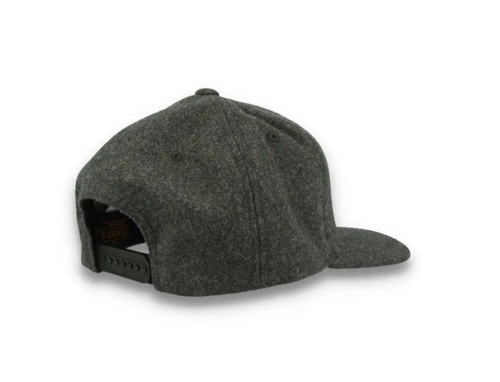 Yupoong Snapback Melton Wool 6689M Dark Grey - LOKK